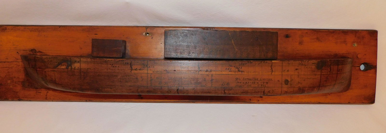 1941 HALF HULL SHIP MODEL BY ALCOCK (1 of 4)