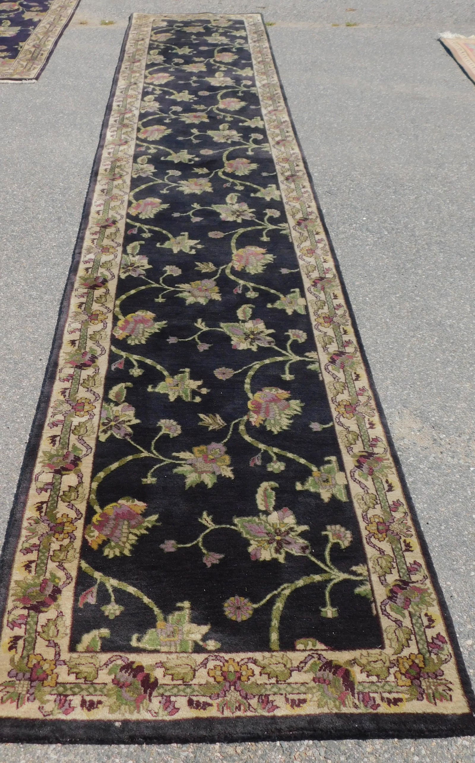 RUGMARK HAND MADE BLACK RUNNER (1 of 3)