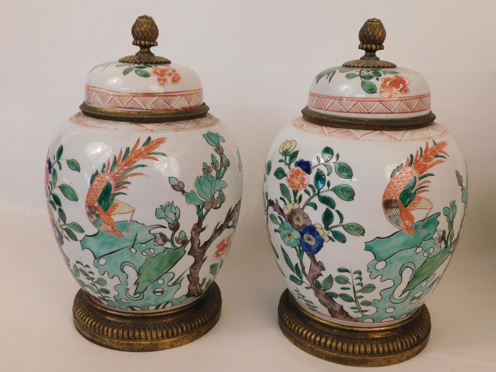 PAIR SAMSON CHINESE STYLE COVERED JARS (1 of 4)