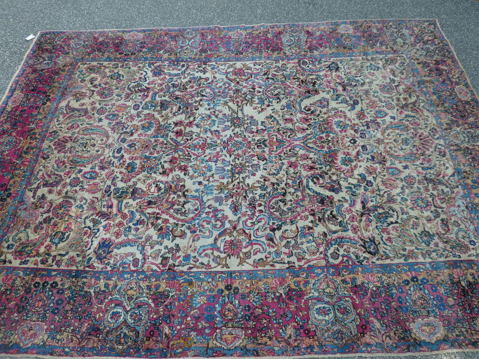 OLD KIRMAN FLORAL RUG (1 of 4)