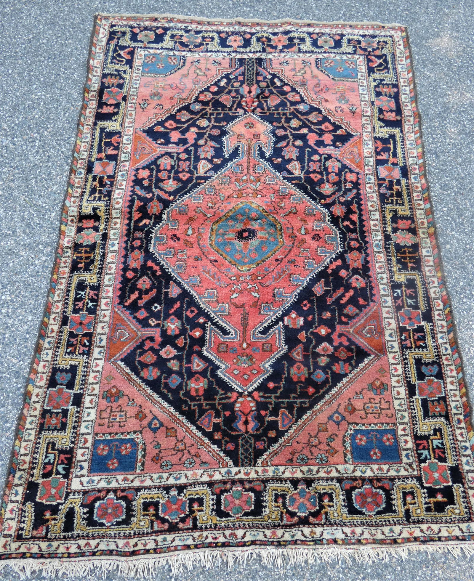 OLD HAMADAN SCATTER RUG (1 of 3)