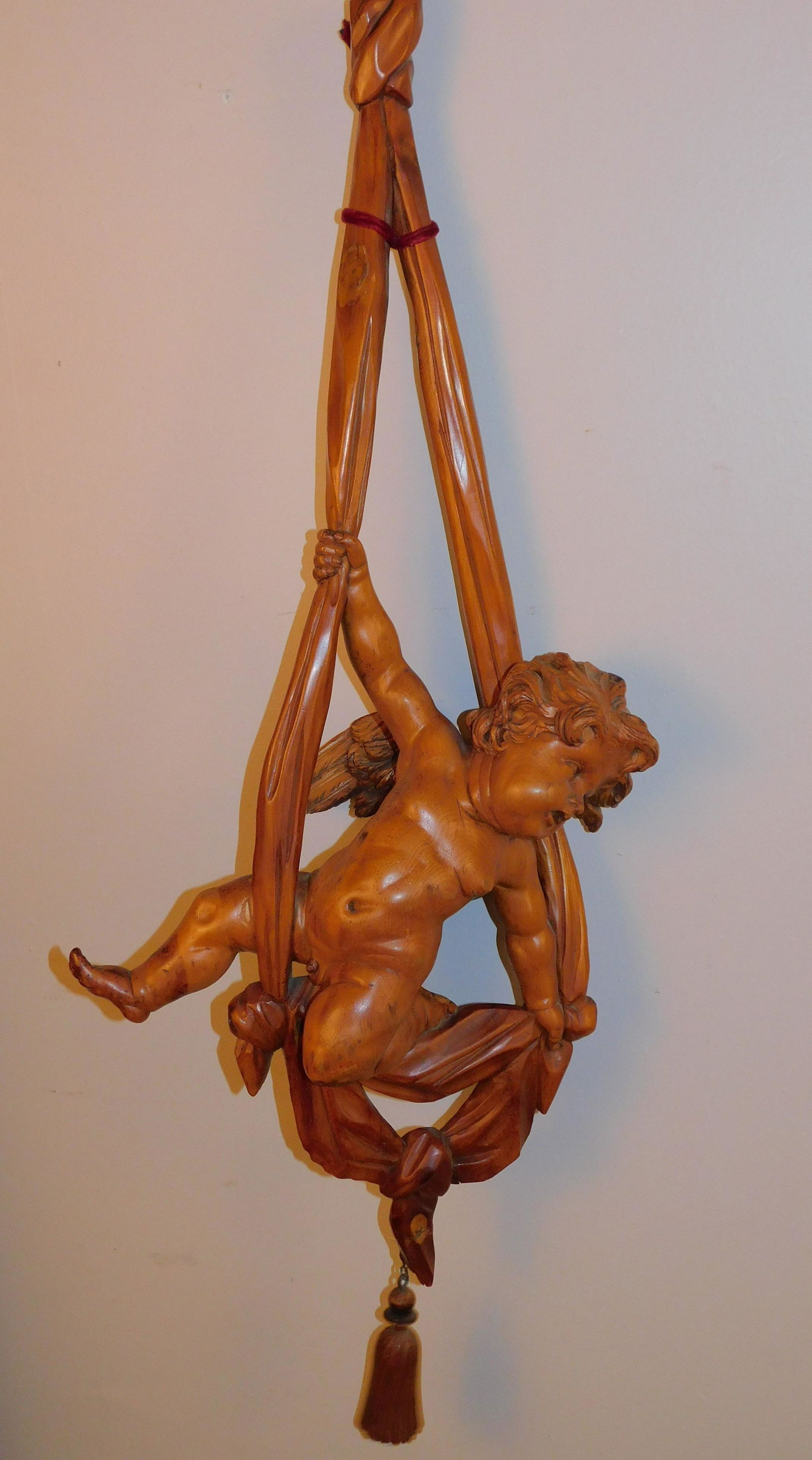 WOOD ANGEL WALL PLAQUE (1 of 4)