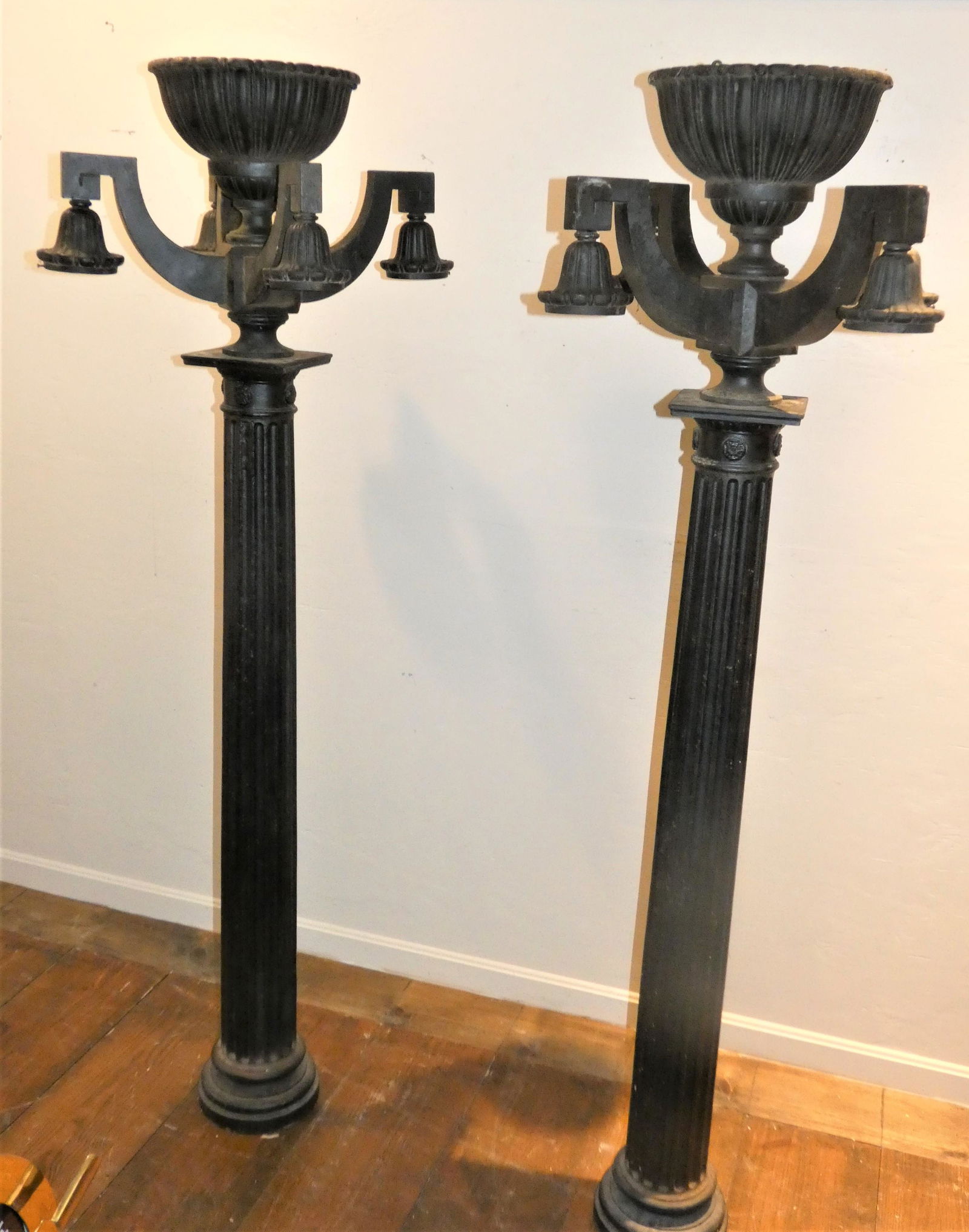 STANFORD WHITE IRON LAMP POSTS (1 of 6)
