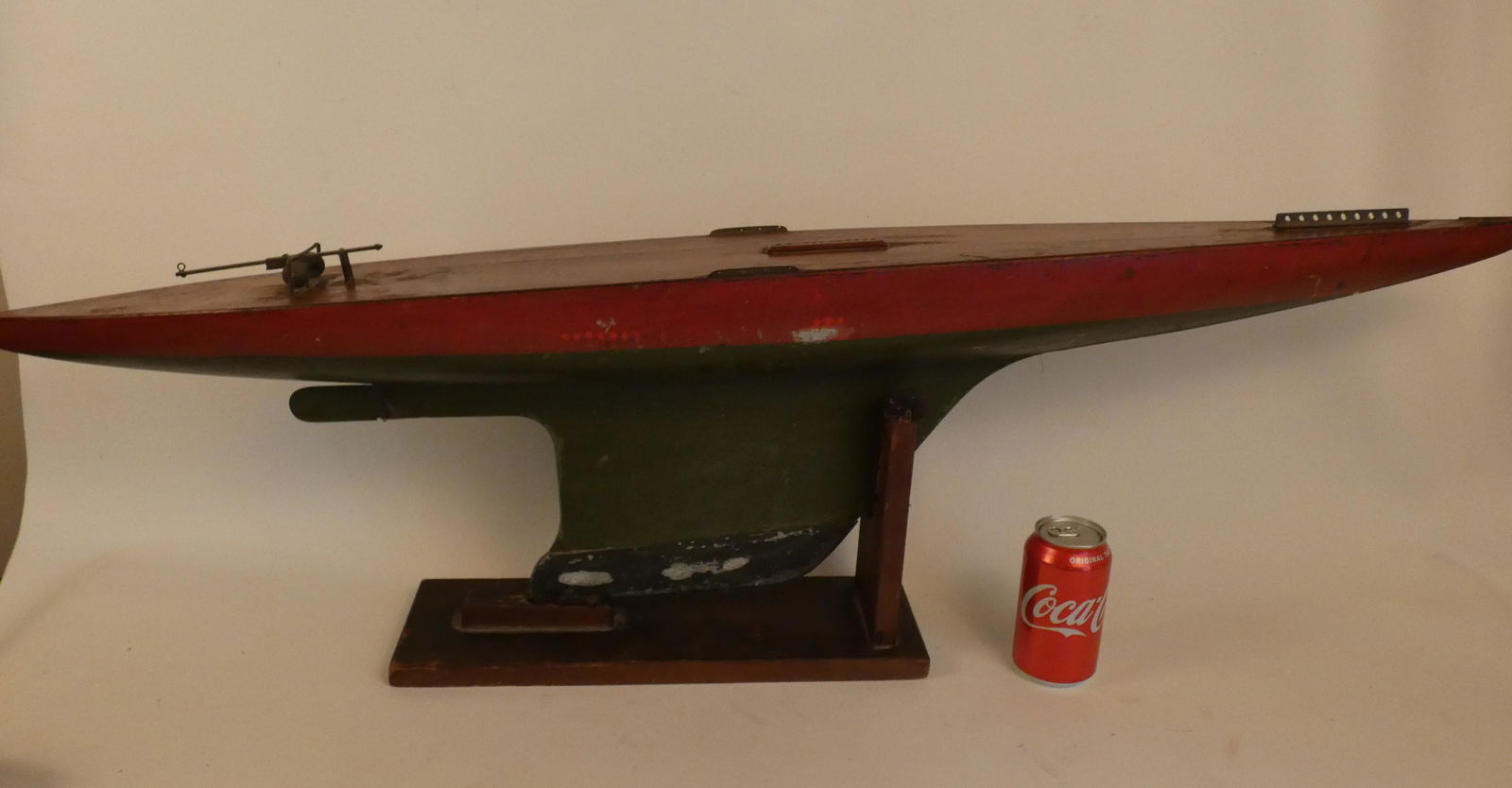 ANTIQUE WOOD SLOOP MODEL (1 of 4)
