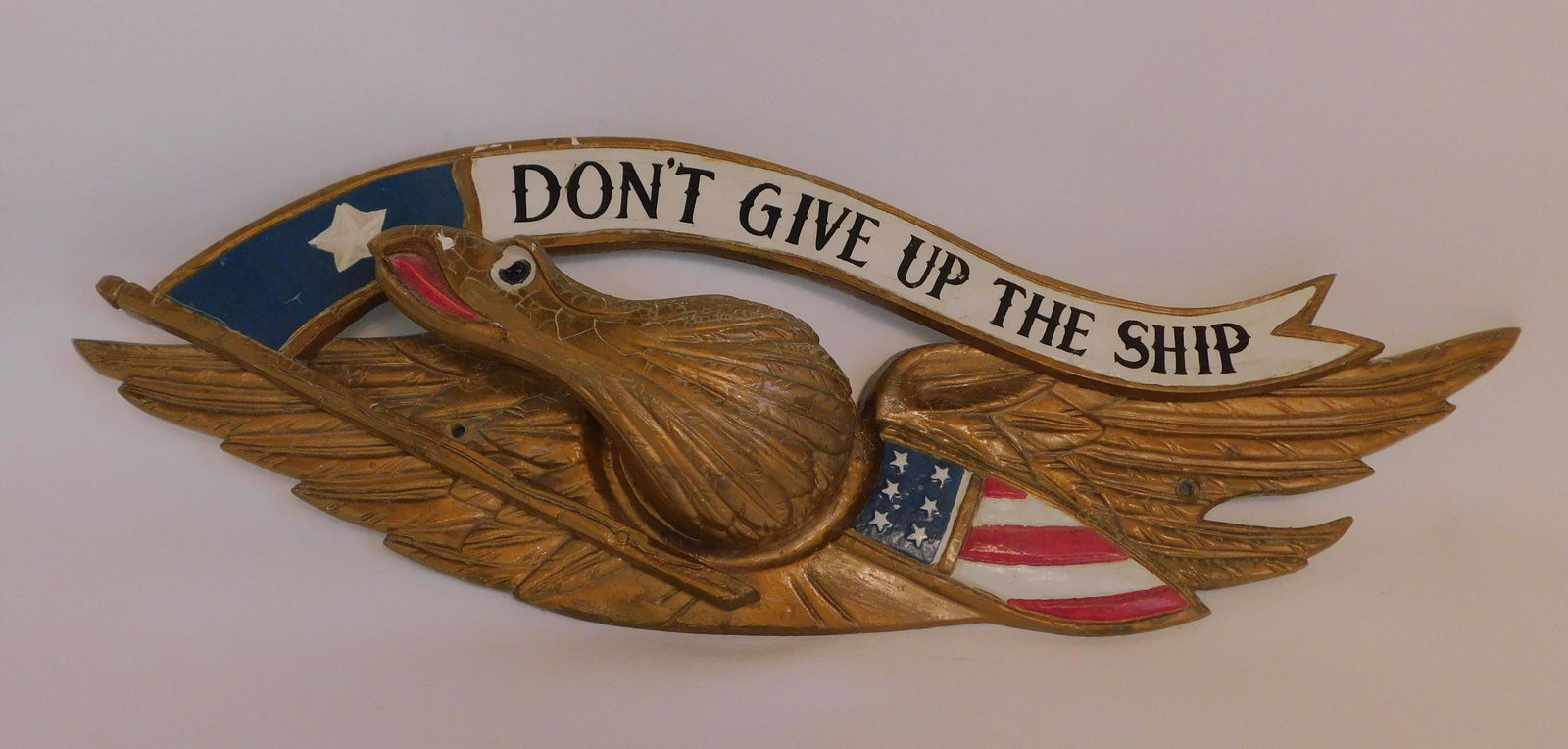 METAL EAGLE SHIP PLAQUE (1 of 3)