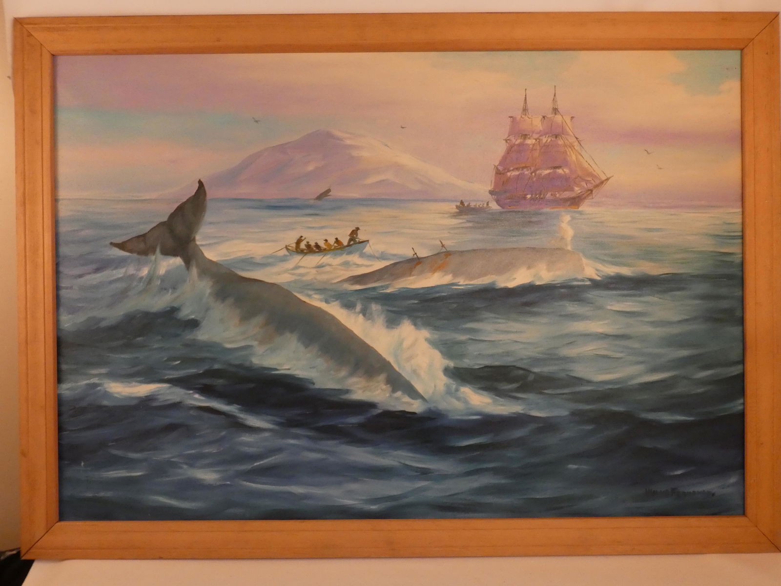 SYLVA FERNANDES WHALING PAINTING (1 of 2)