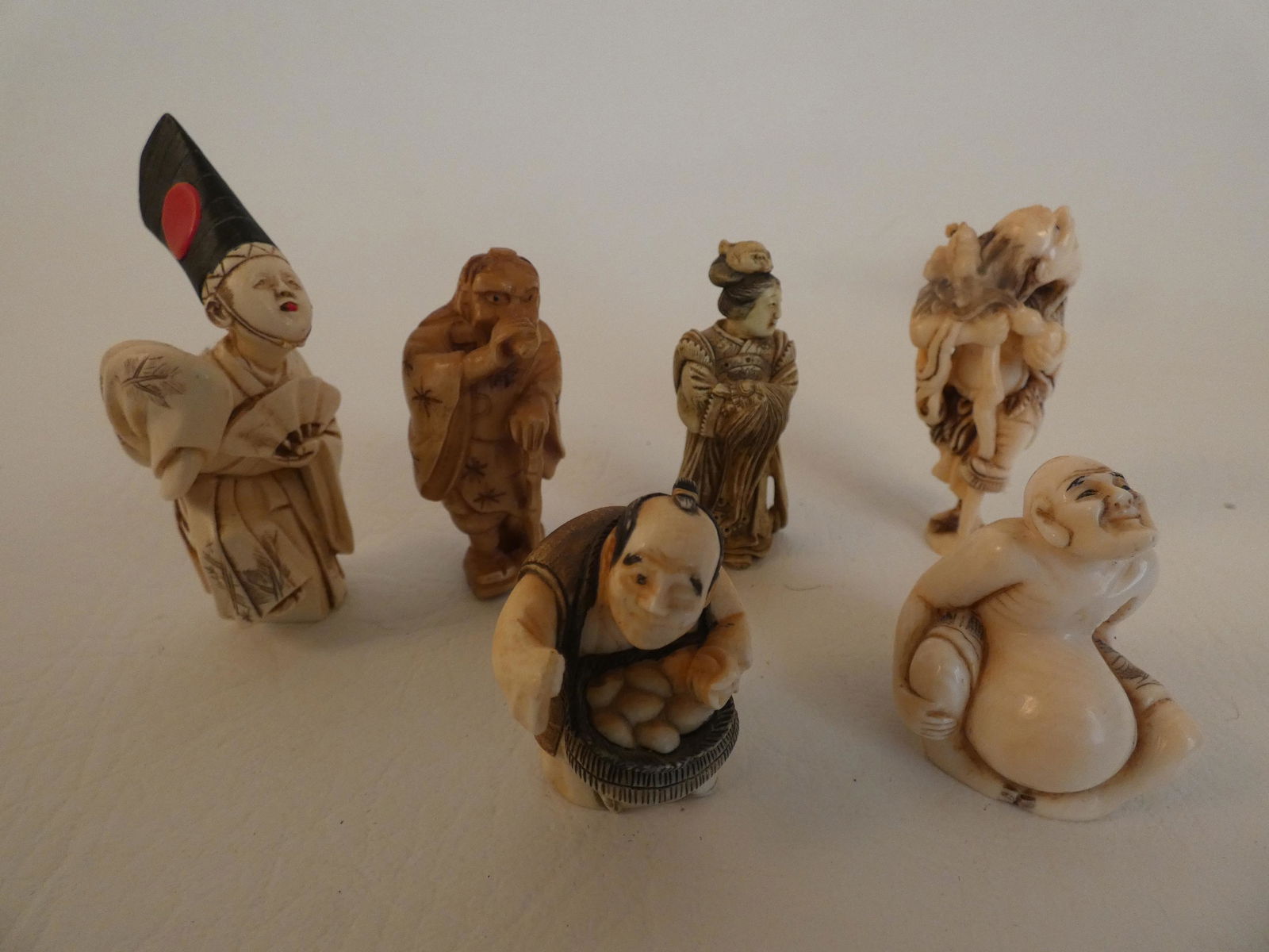 6 JAPANESE NETSUKES (1 of 3)