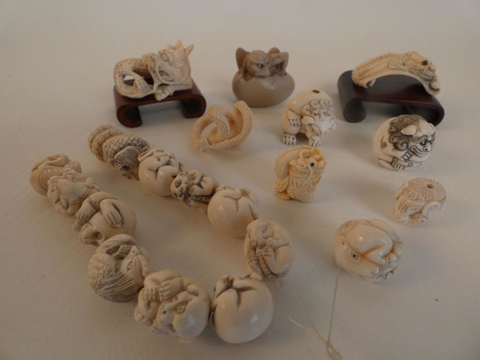 20 JAPANESE CARVED ITEMS (1 of 2)