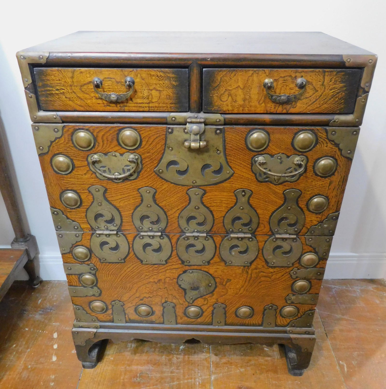 ASIAN BRASS MOUNTED CHEST (1 of 3)