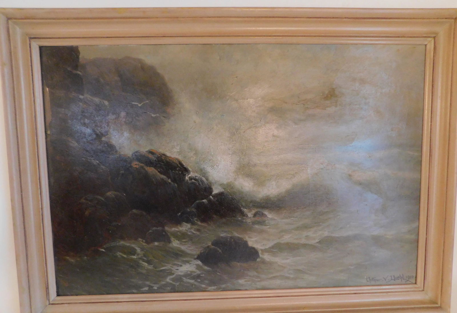 ARTHUR V DIEHL MARINE PAINTING (1 of 2)