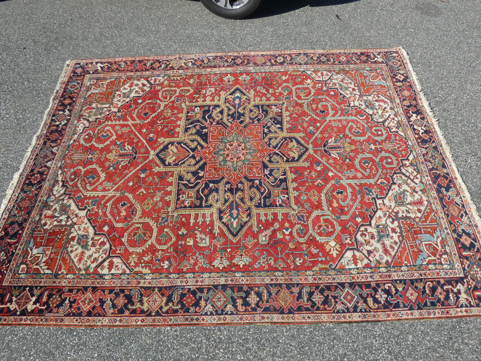 ANTIQUE HERIZ ROOM SIZE RUG 8 x 10 FT 8 (1 of 7)
