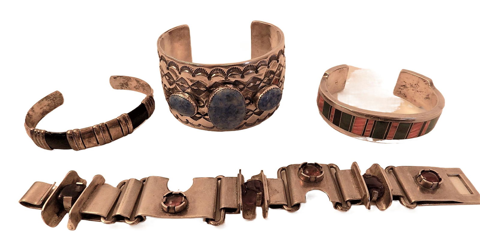 NATIVE AMERICAN SILVER BRACELETS (1 of 3)