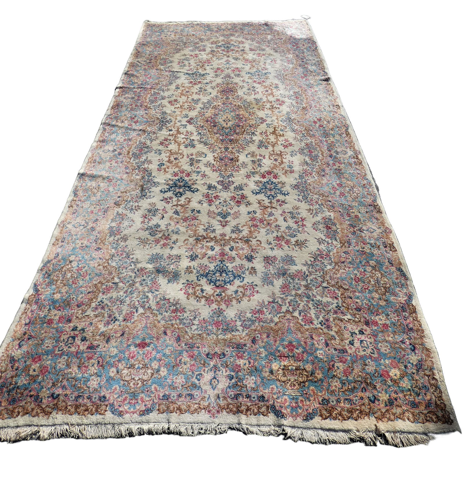 OLD KIRMAN 18 FT CORRIDOR RUG (1 of 5)