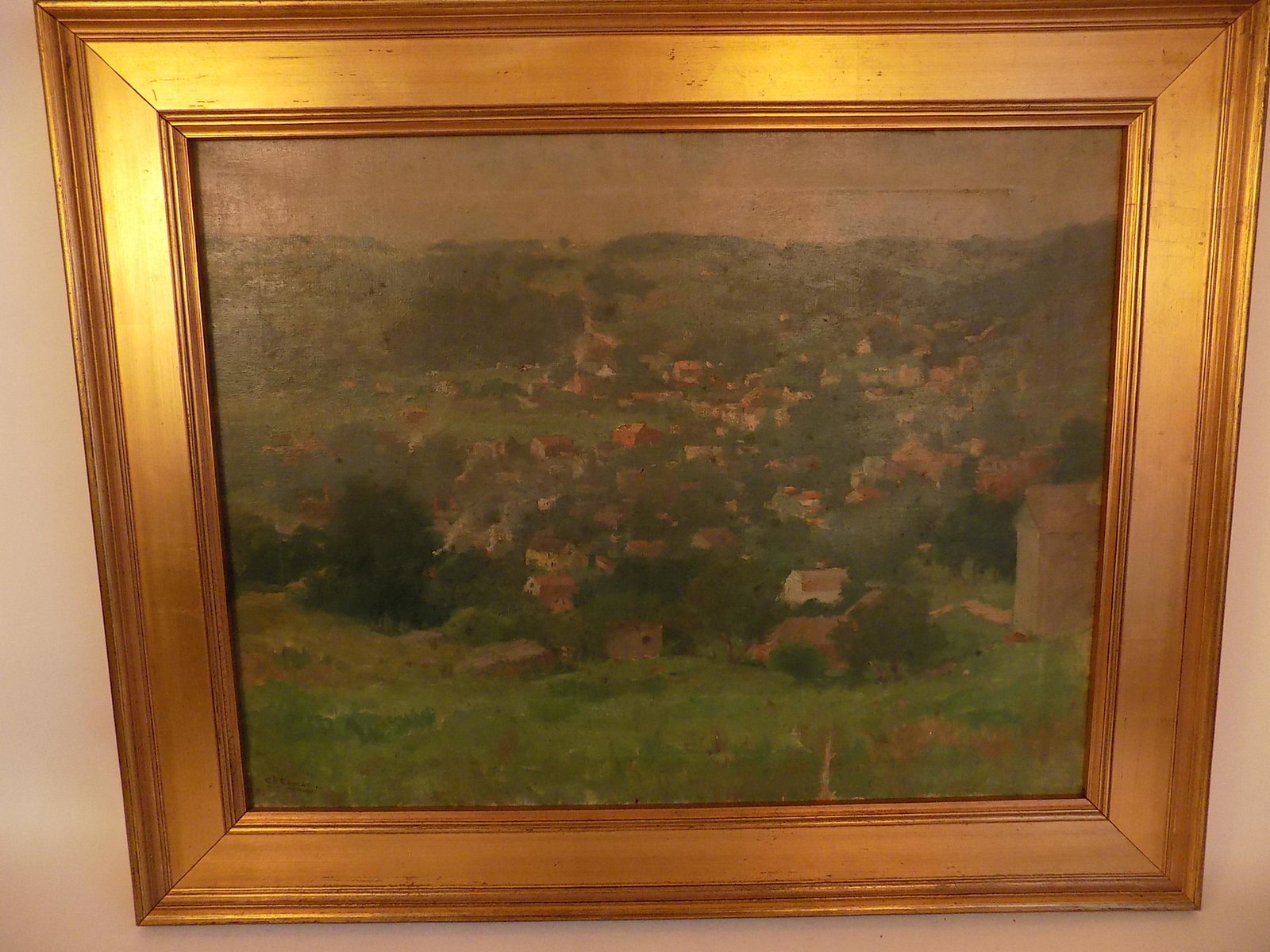 CB COMAN PAINTING VILLAGE SCENE (1 of 5)