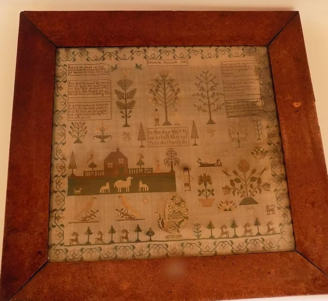 REYNOLDS SAMPLER 1845. (1 of 5)