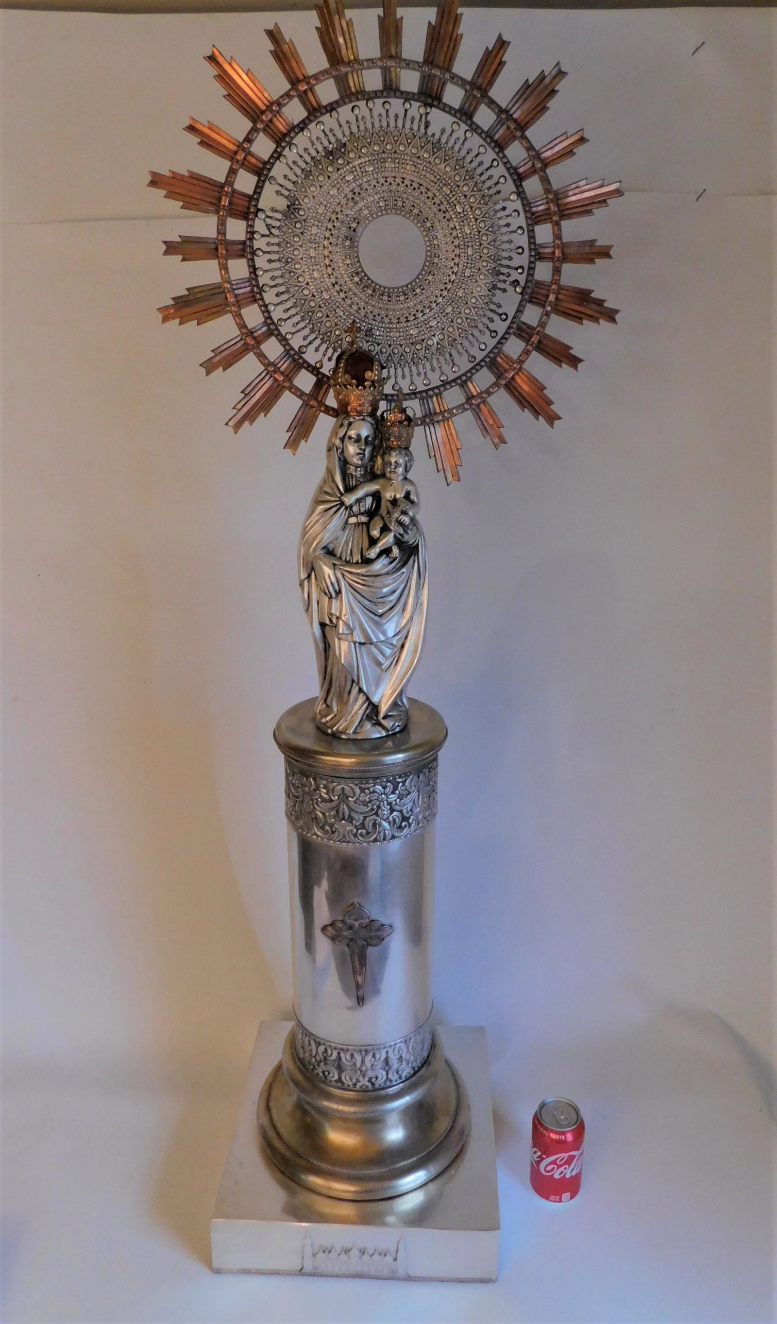 ANTIQUE SILVERED MONSTRANCE (1 of 11)