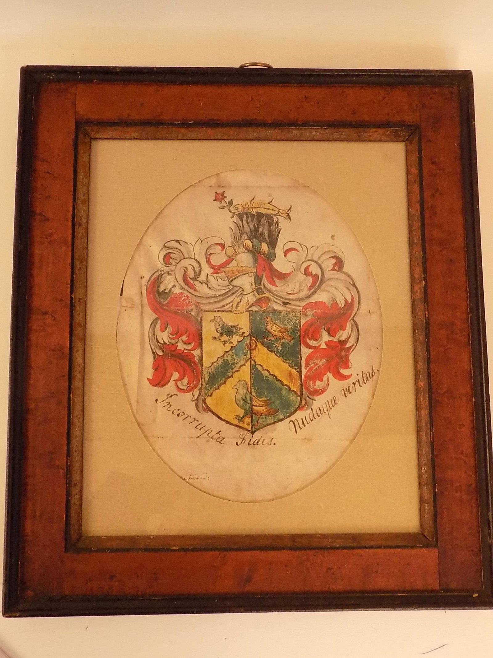 ANTIQUE ARMORIAL PAINTING (1 of 2)