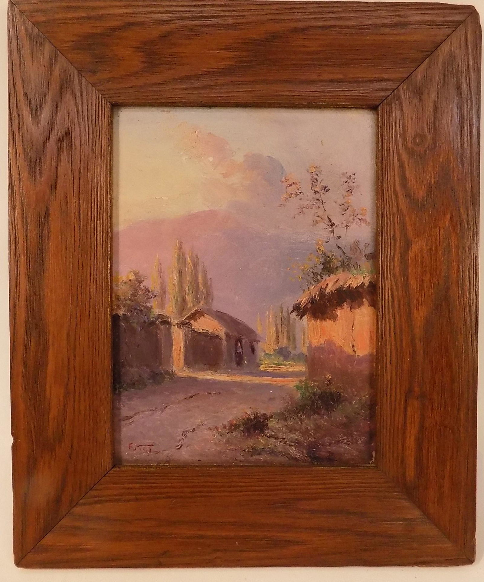 SIGNED ITALIAN OIL PAINTING (1 of 4)