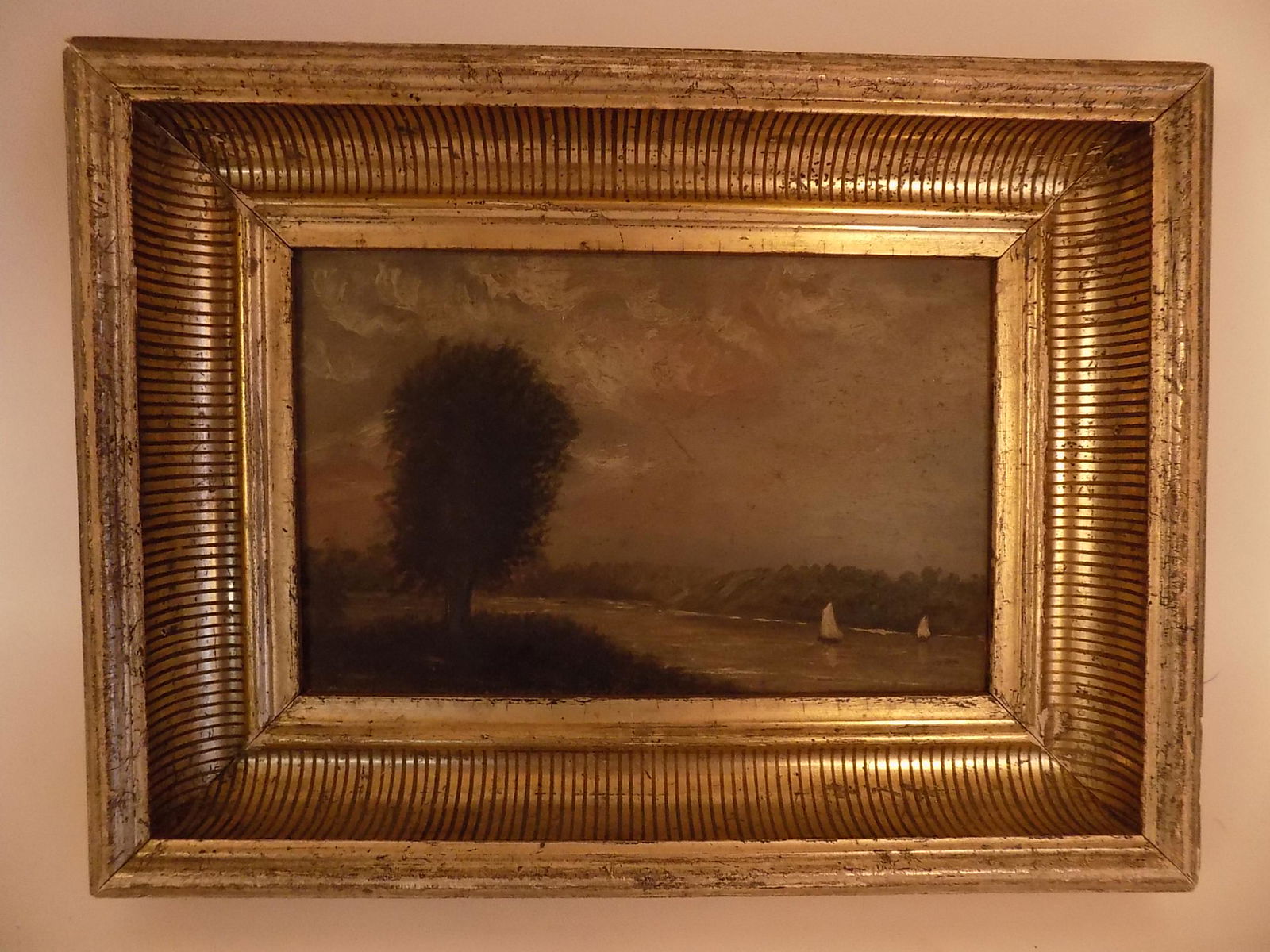 VICTORIAN RIVER PAINTING (1 of 2)