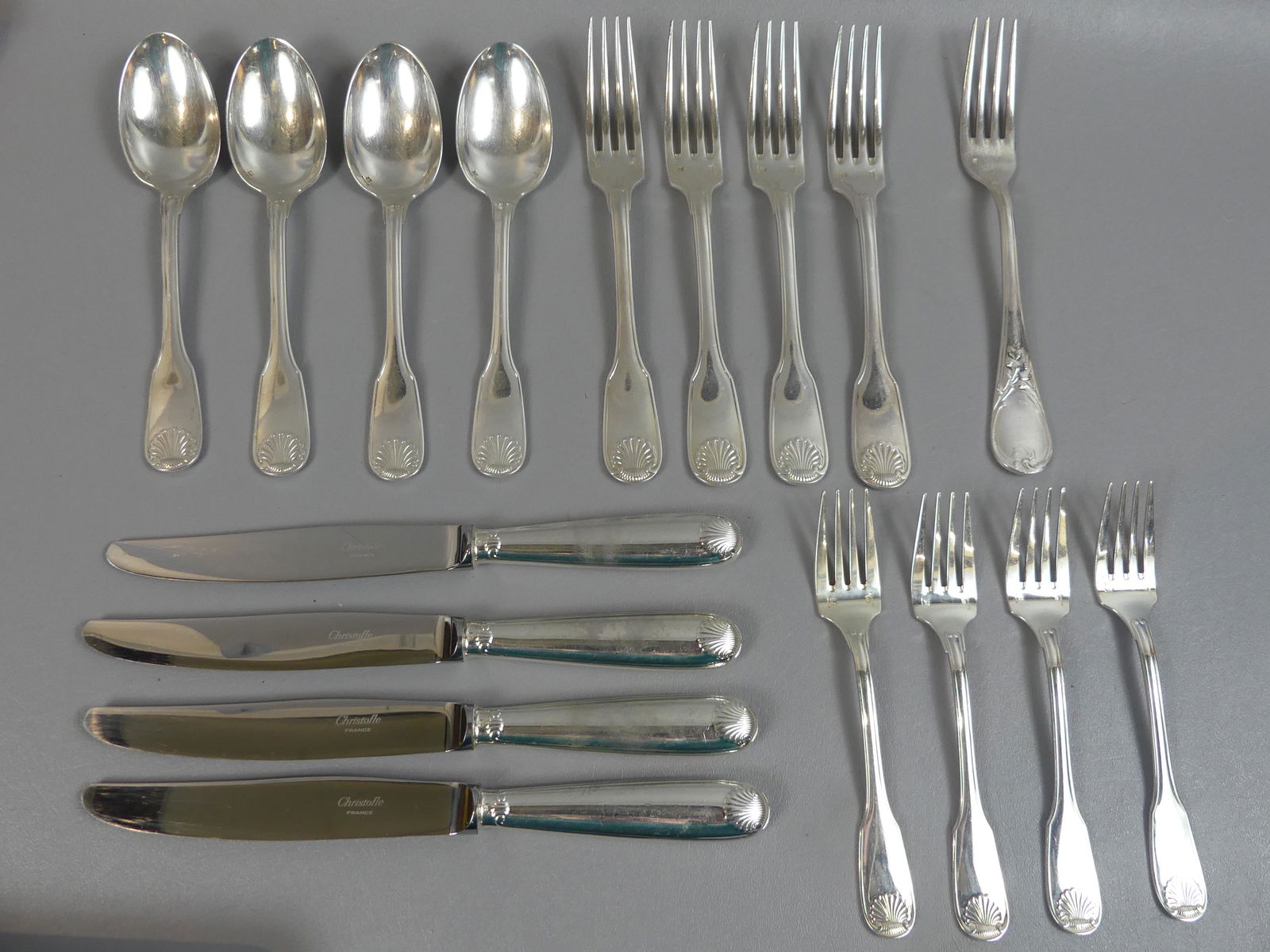 CHRISTOFLE SILVER PLATED FLATWARE (1 of 2)