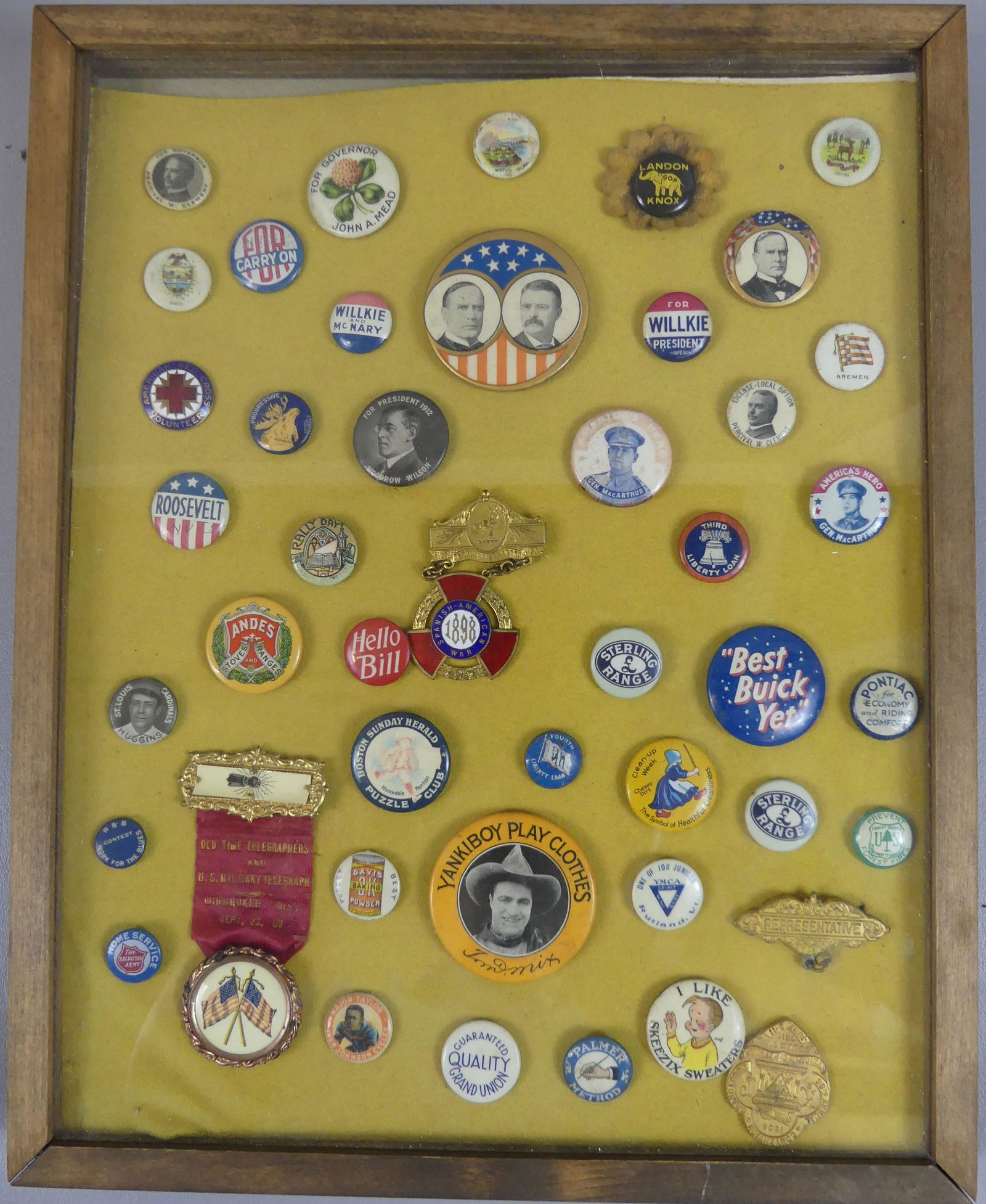 OLD PINBACKS & MEDALS LOT (1 of 7)