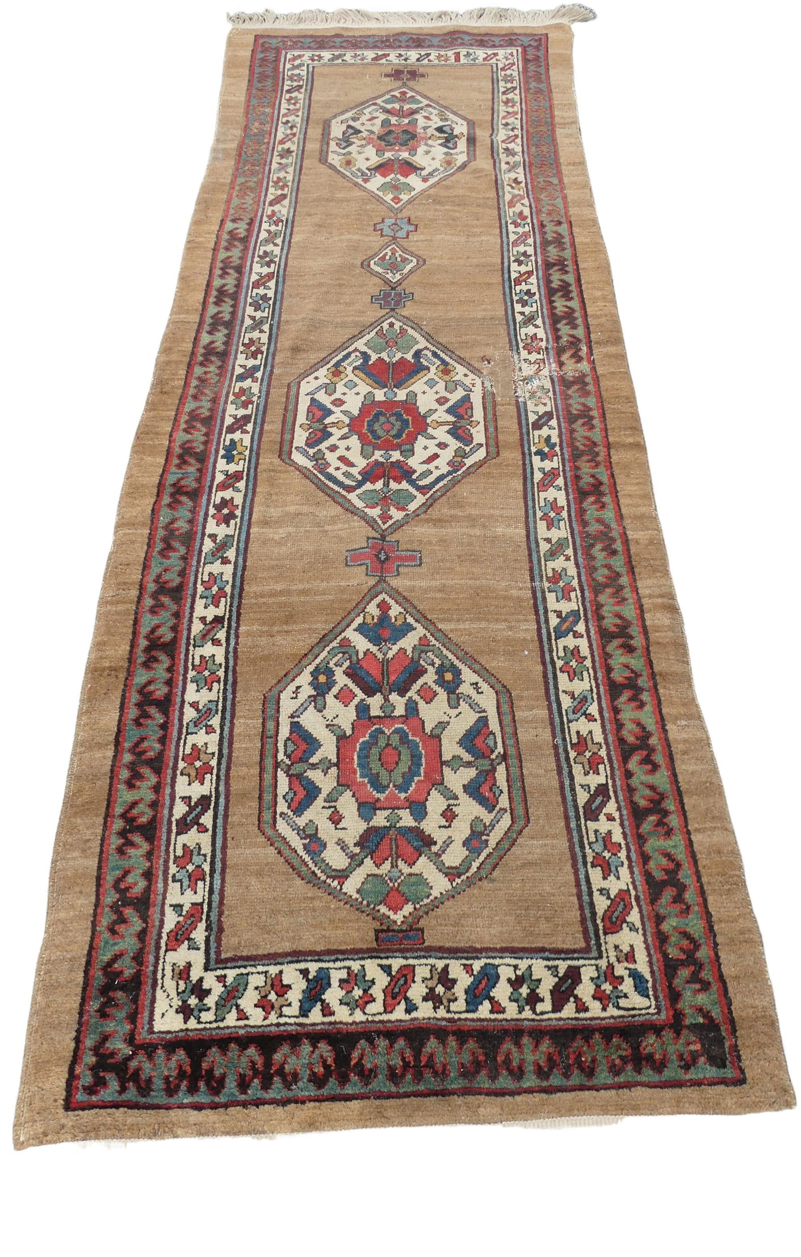 ANTIQUE CAMEL HAIR SERAB RUNNER (1 of 4)