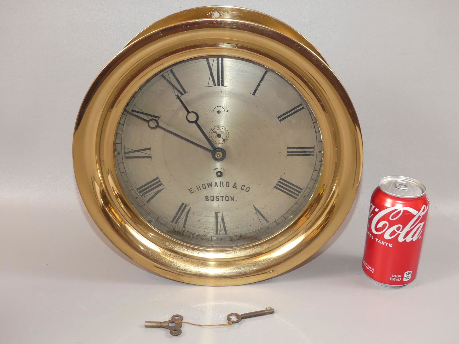 E. HOWARD OF BOSTON #69 SHIP CLOCK (1 of 4)