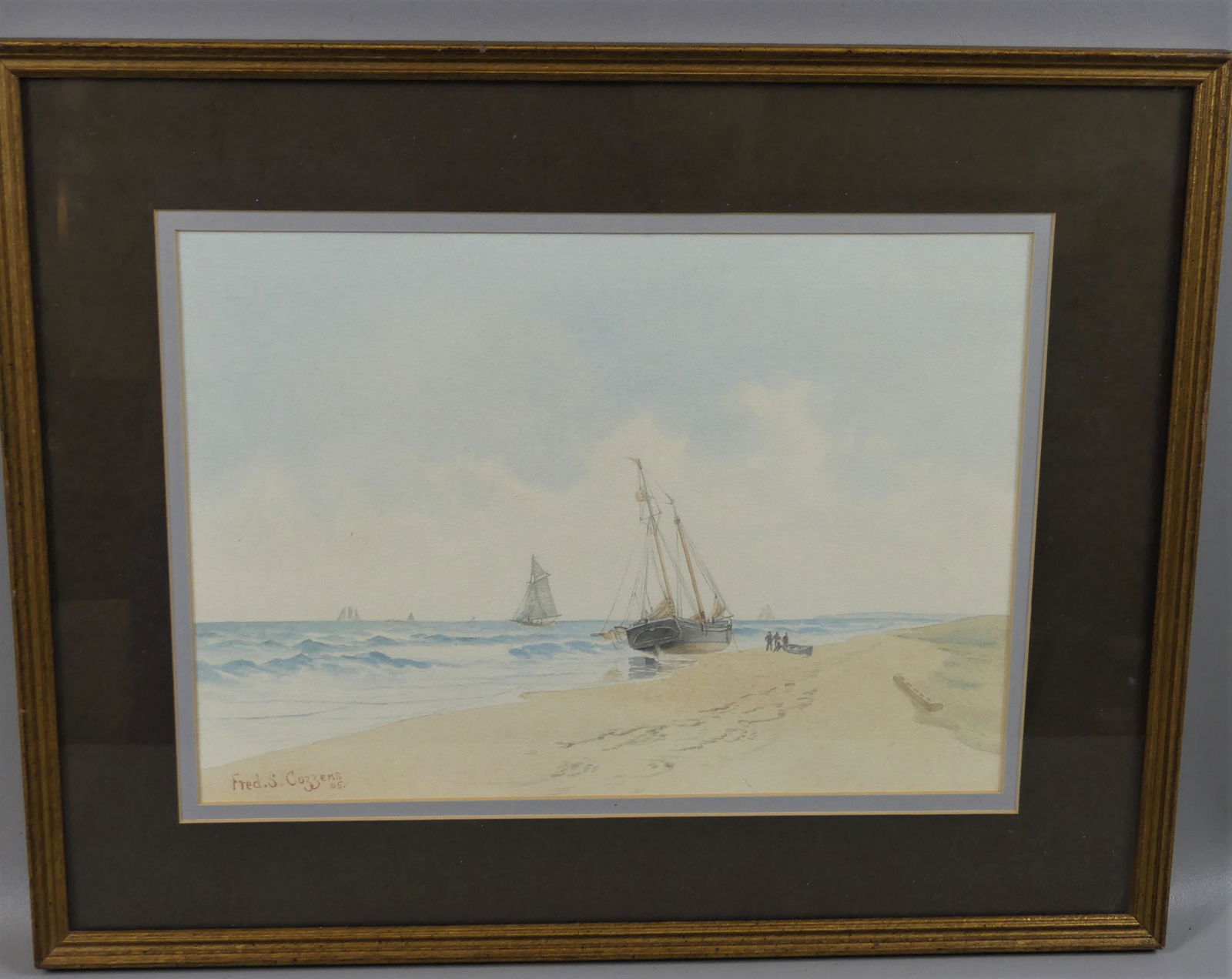 FS COZZENS 1905 SHORELINE PAINTING (1 of 3)