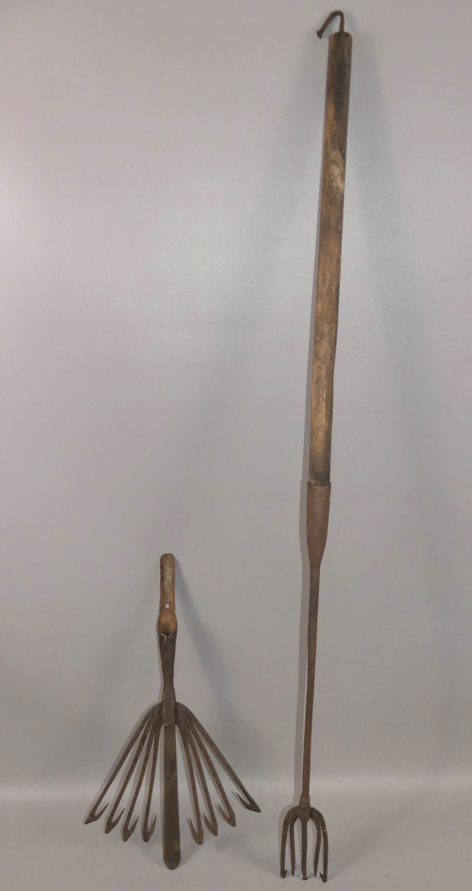 2 ANTIQUE EEL SPEARS (1 of 2)