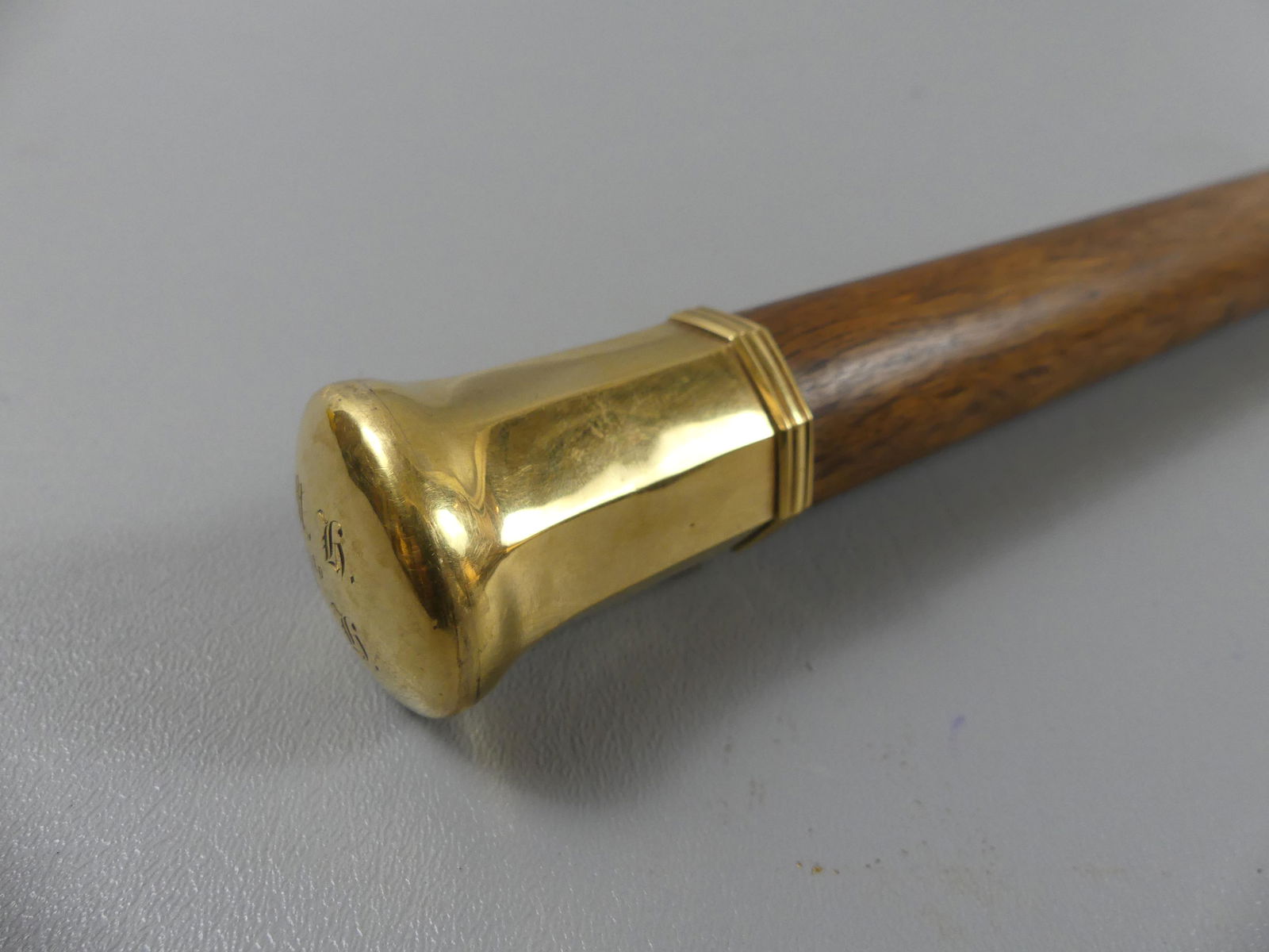 14K GOLD KNOB CANE (1 of 3)