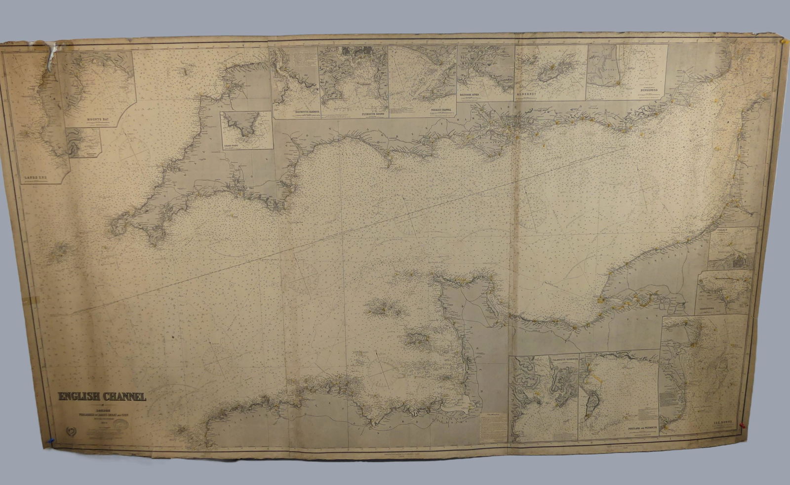 1894 NAUTICAL CHART ENGLISH CHANNEL (1 of 8)