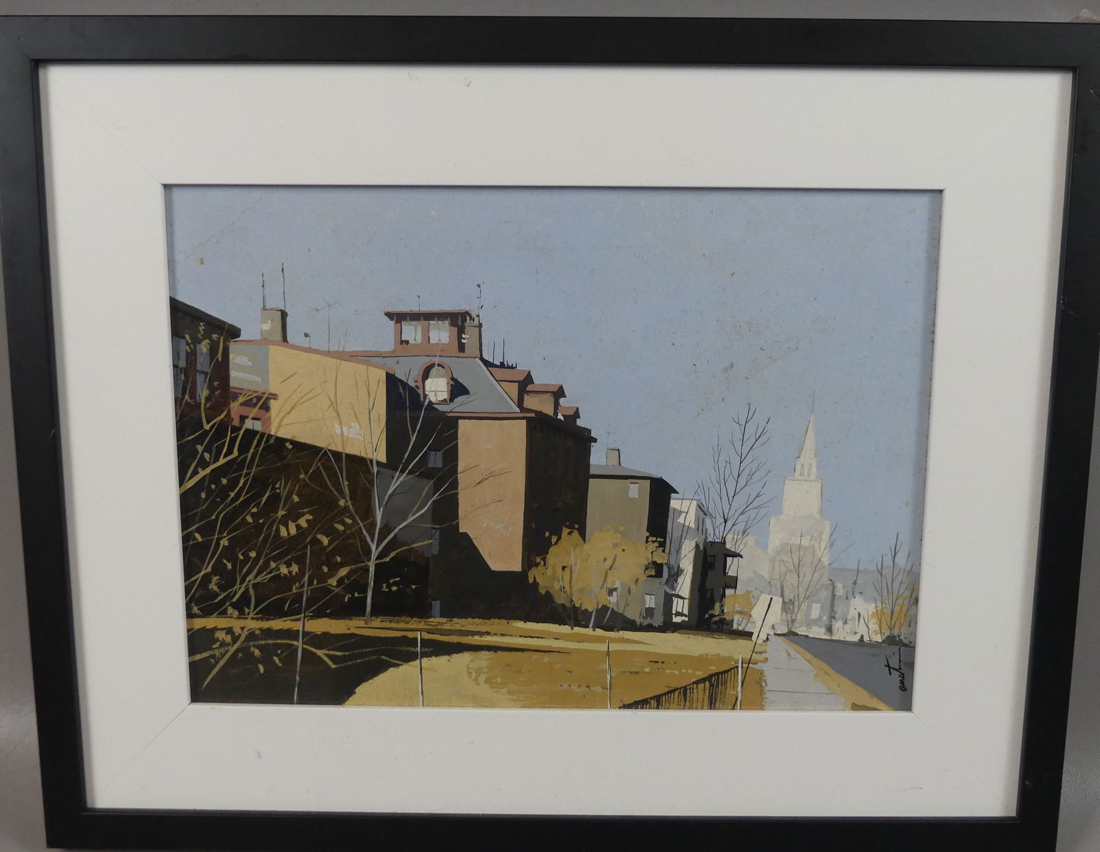 NANTUCKET STREET PAINTING SIGNED AUSTIN (JOHN) (1 of 2)