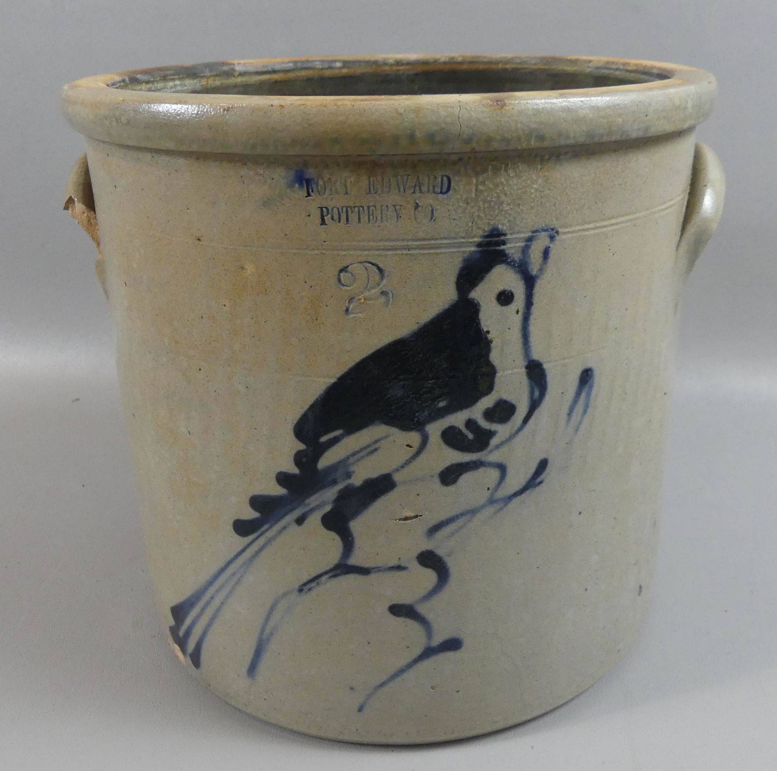 FT. EDWARD POTTERY CROCK - BIRD (1 of 4)