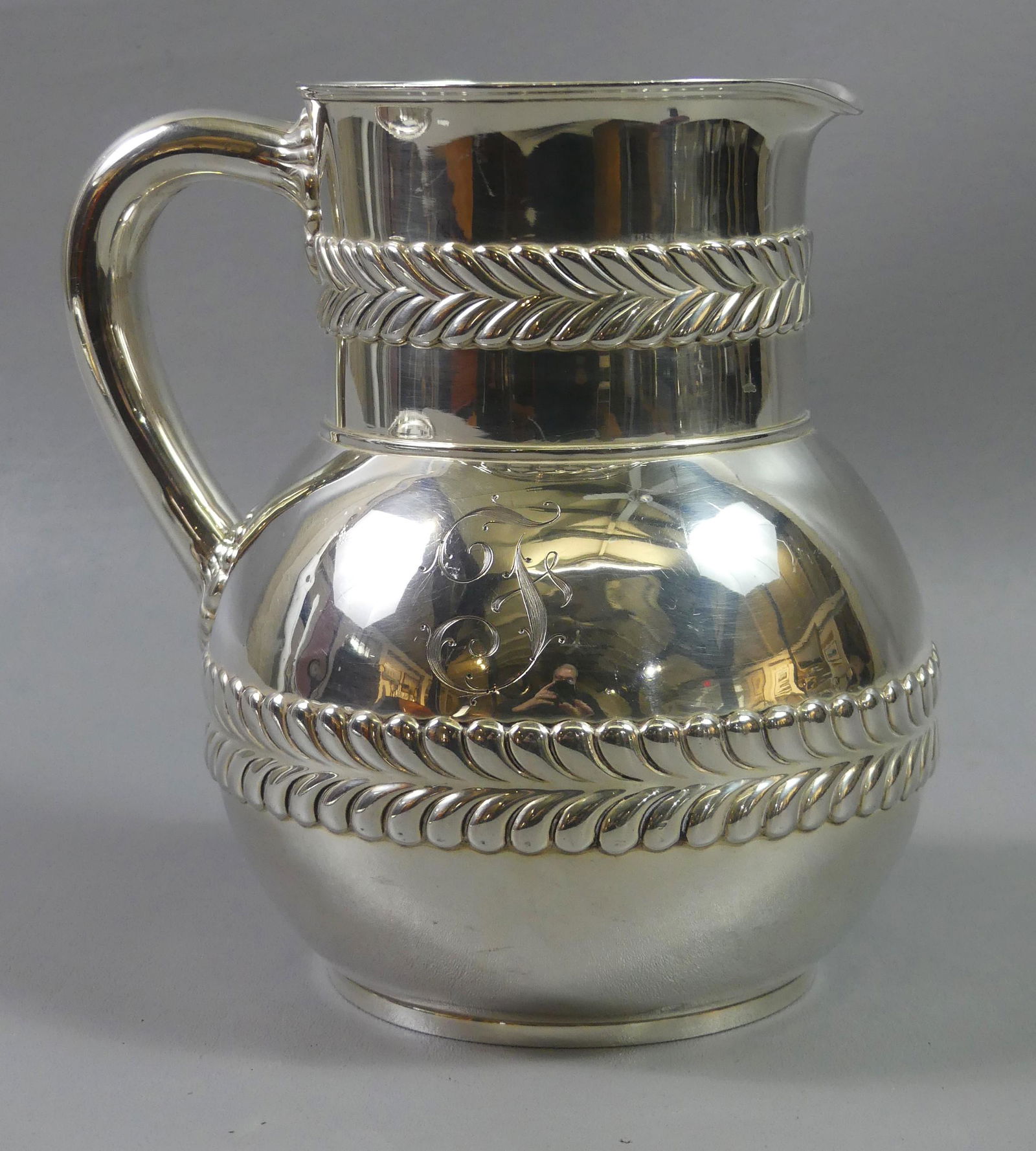 TIFFANY STERLING WAVE EDGE PITCHER (1 of 3)