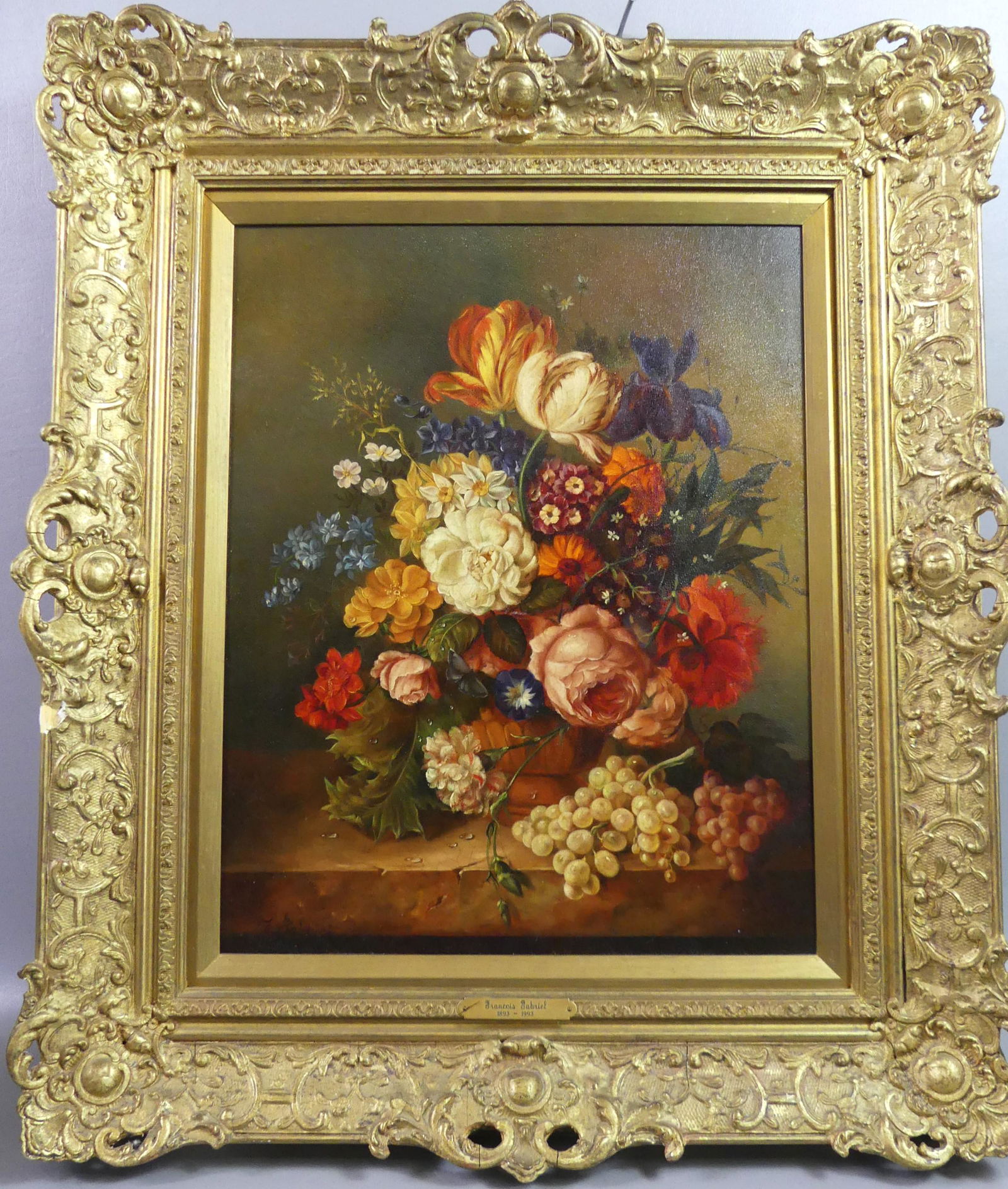 FRANCOIS GABRIEL STILL LIFE PAINTING (1 of 4)