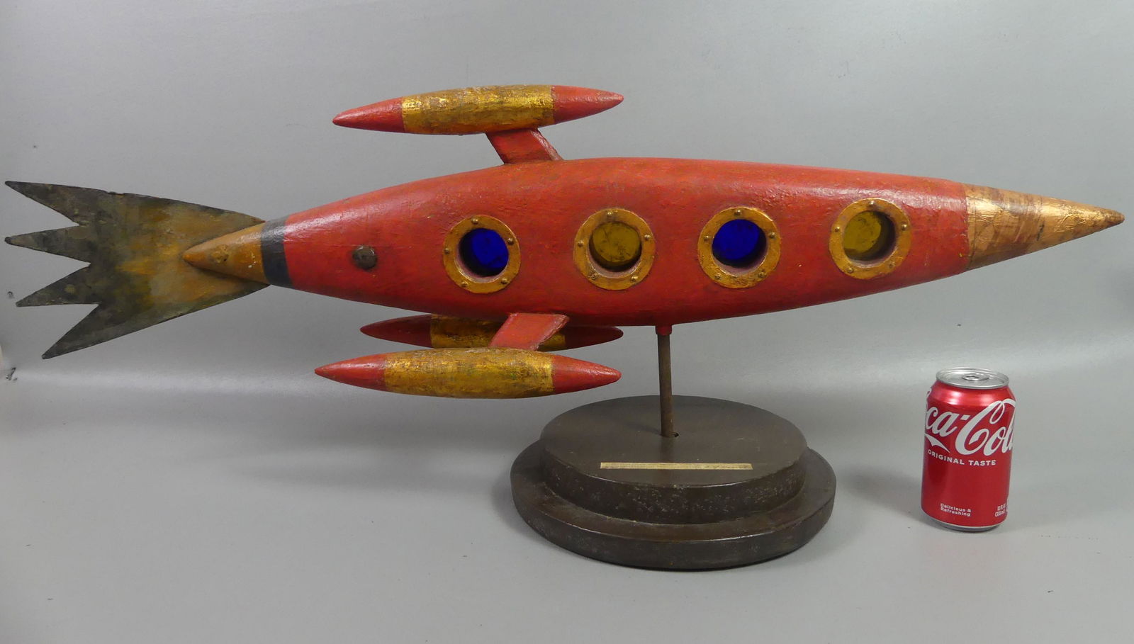 MID CENTURY SPACE SHIP WEATHERVANE (1 of 5)