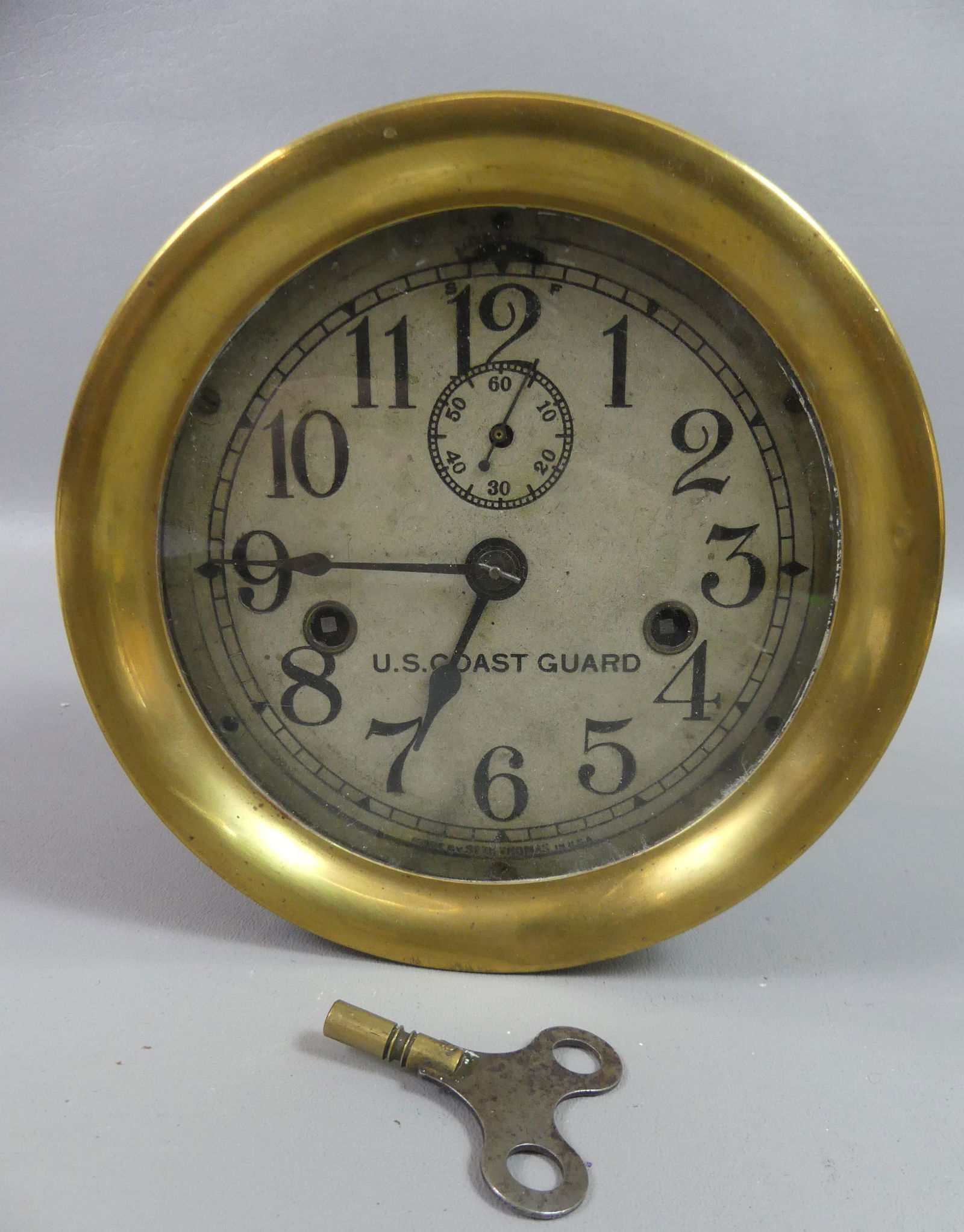 SETH THOMAS COAST GUARD SHIP CLOCK (1 of 3)