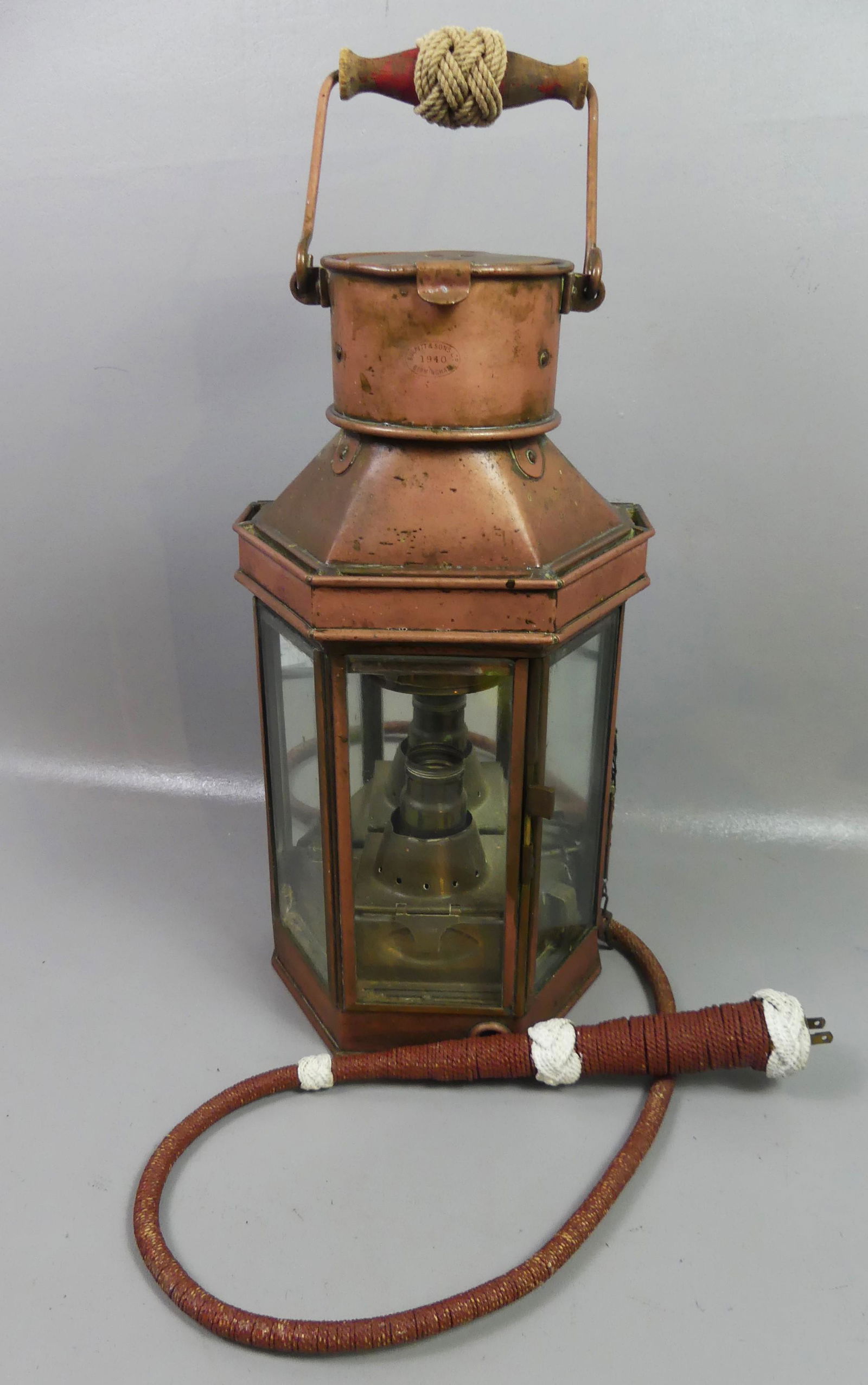 ENGLISH COPPER SHIPS LANTERN (1 of 4)