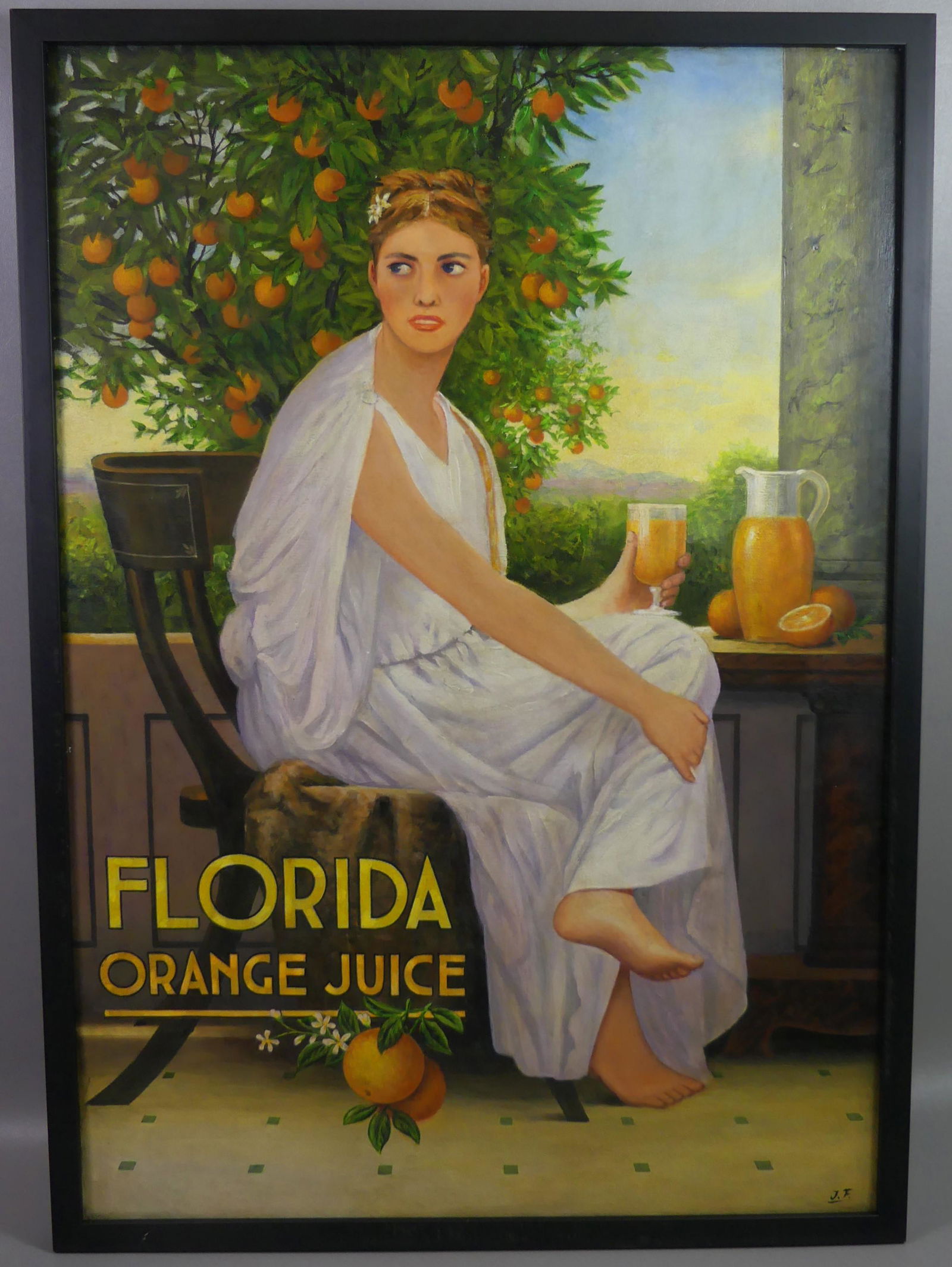 FLORIDA ORANGE JUICE PAINTING (1 of 3)