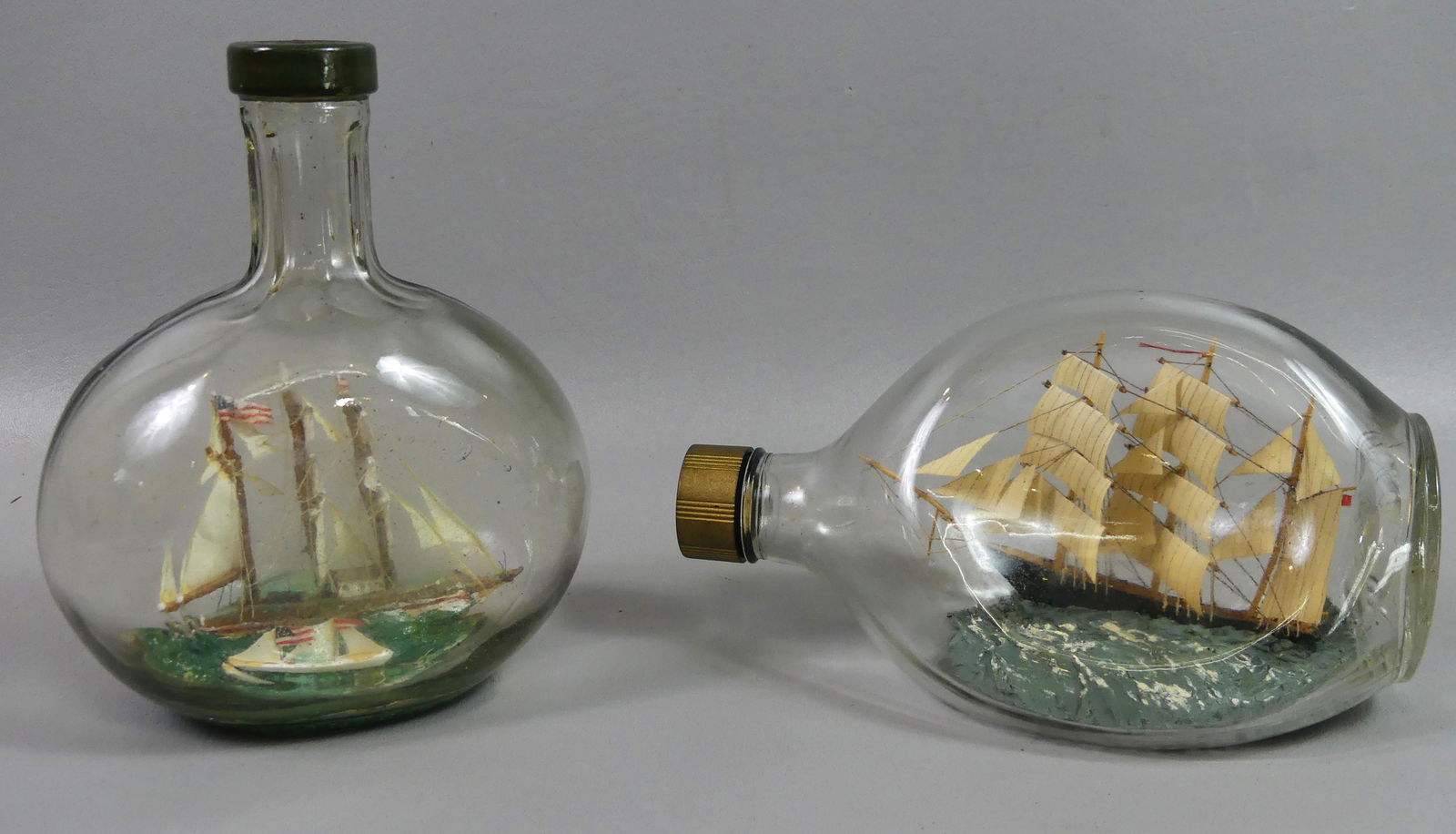 2 SHIPS IN BOTTLES (1 of 4)