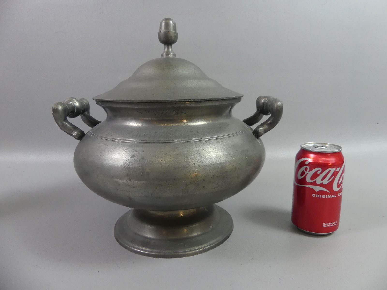 OLD FRENCH PEWTER TUREEN (1 of 2)