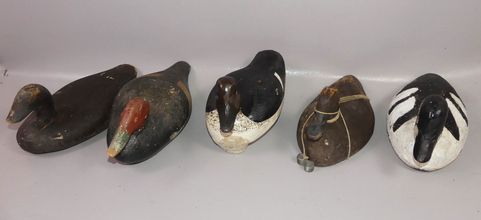 5 OLD DUCK DECOYS (1 of 3)