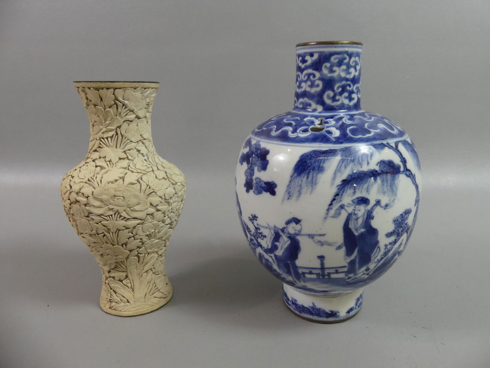 18TH C. CHINESE LAMP SHADE & VASE (1 of 3)