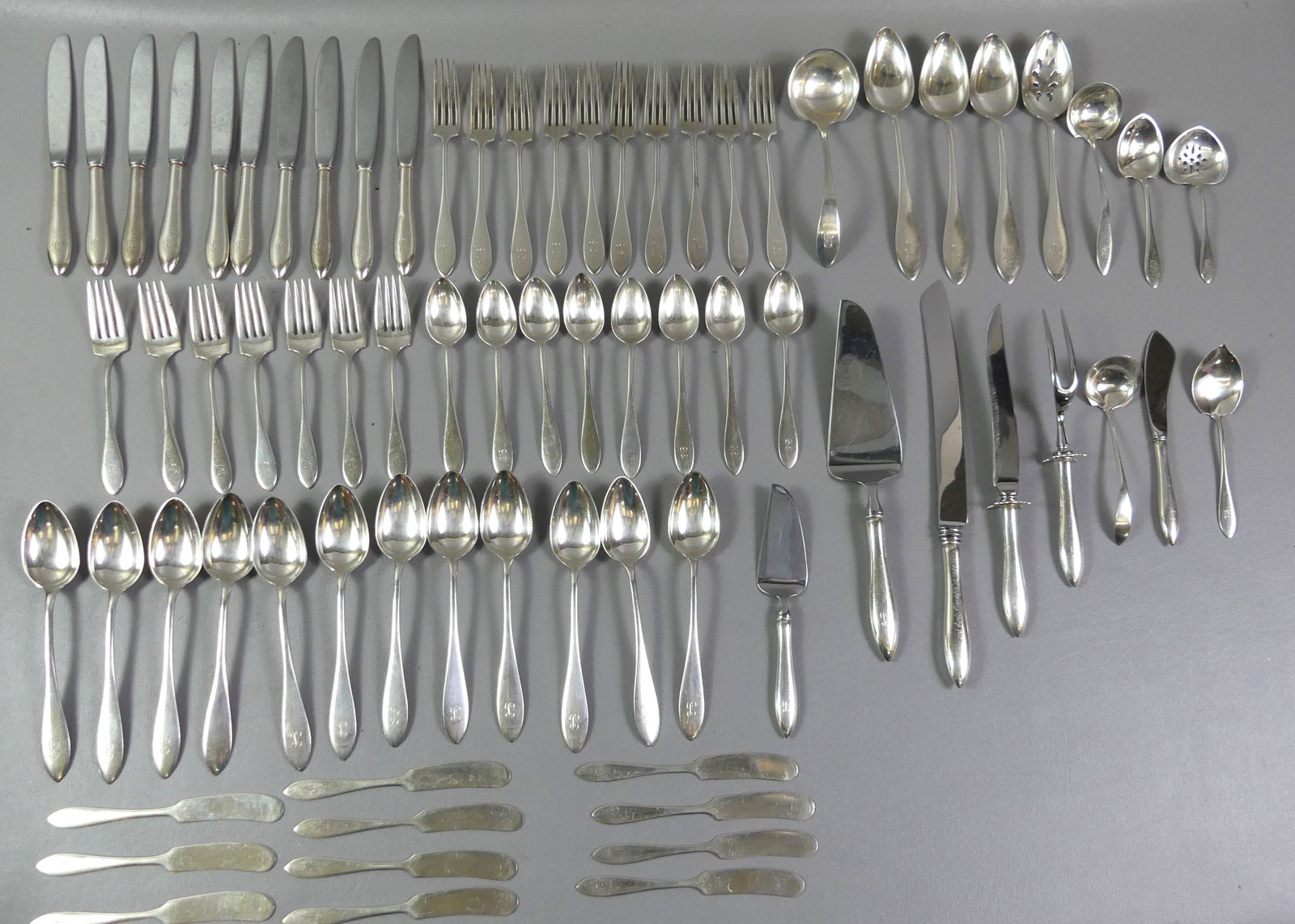 Towle Lafayette Sterling Flatware Set Auction