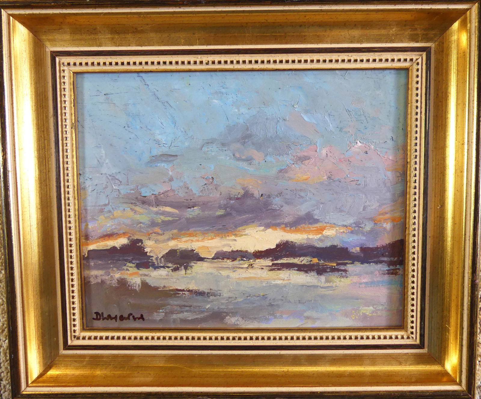 DAVID LAZARUS MADAKET SUNSET PAINTING (1 of 2)