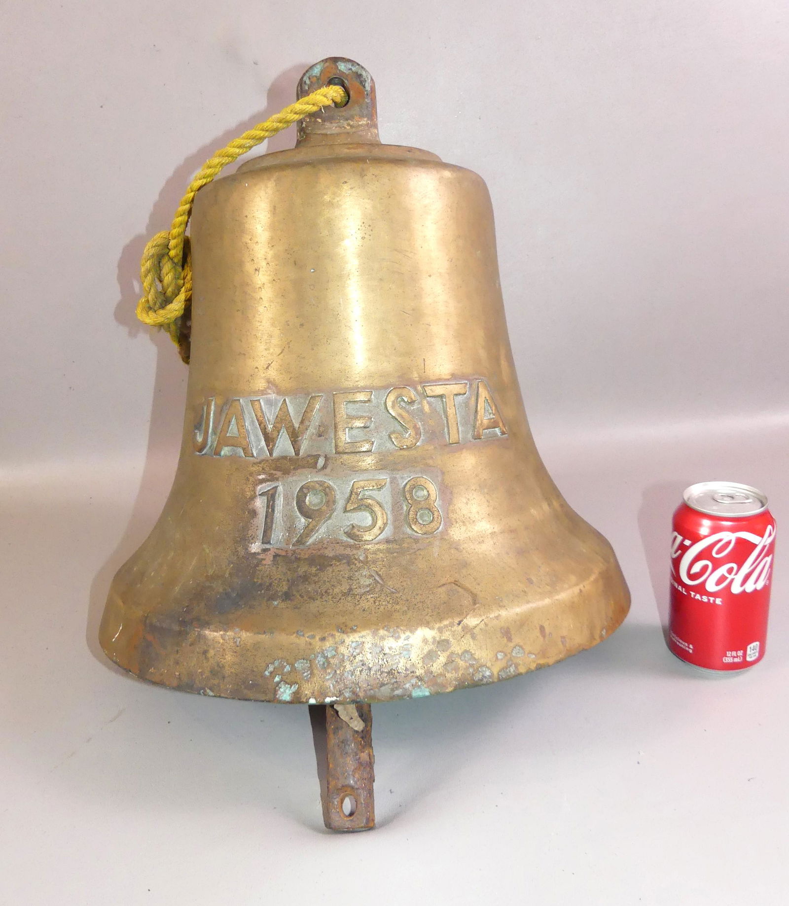 Bronze Ship Bell Jawesta 1958 Auction