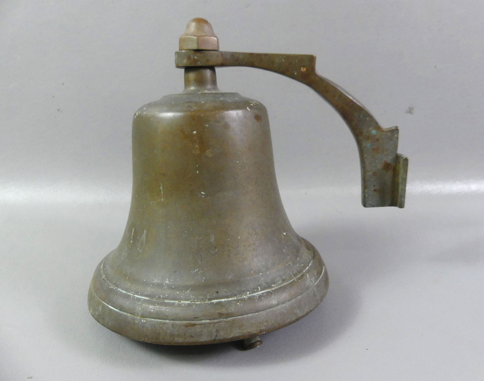 BRASS SHIP BELL - WALL MOUNT (1 of 2)