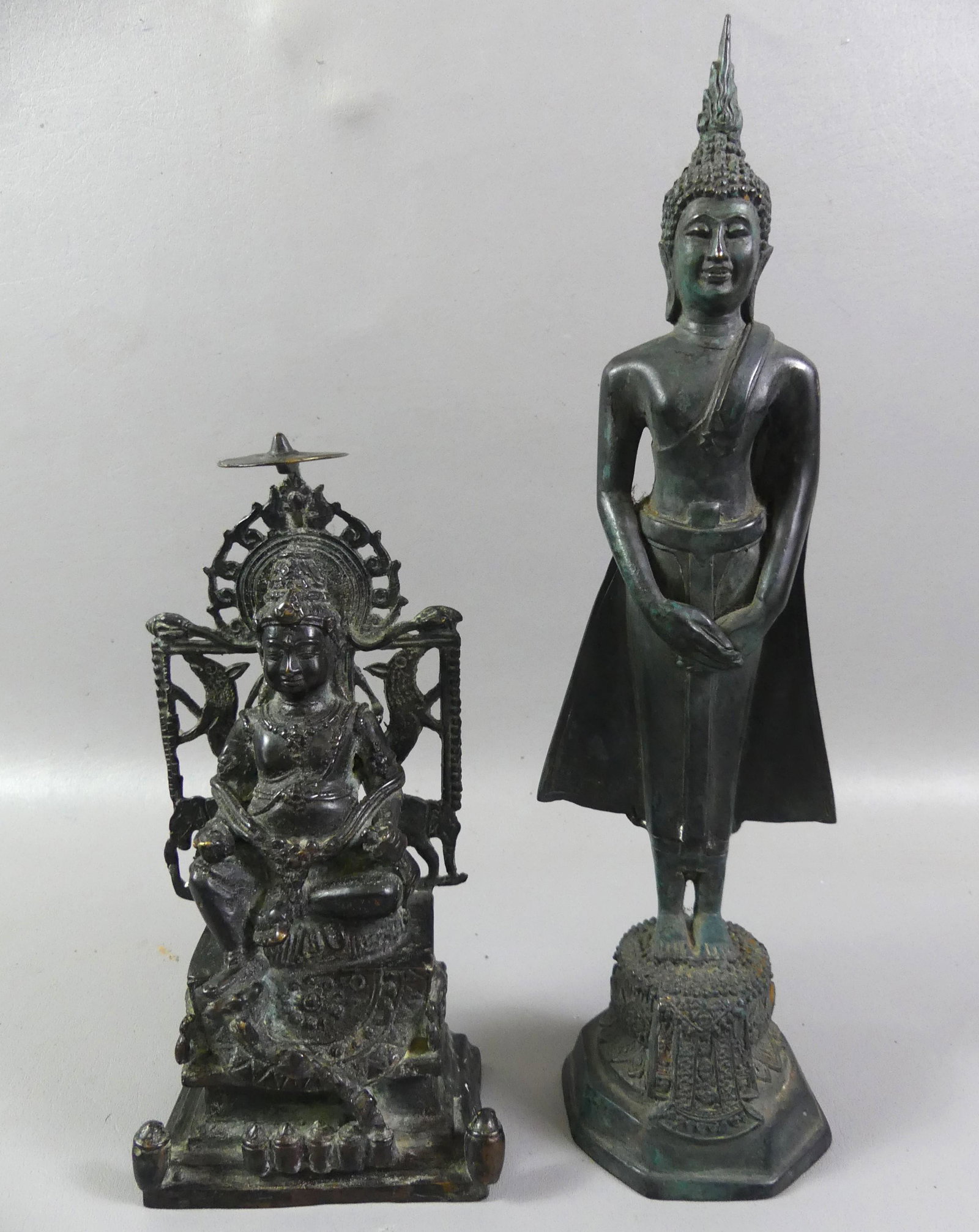 2 CHINESE BRONZE FIGURES (1 of 3)