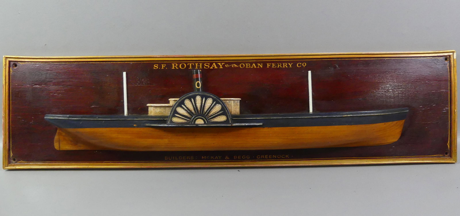 3 FT.  HALF HULL MODEL - STEAM SHIP (1 of 3)