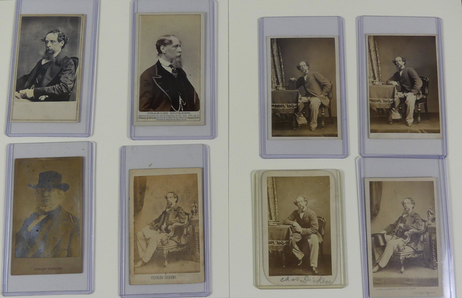 CHARLES DICKENS & GREELEY CDV'S (1 of 4)